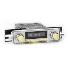 RetroRadio for 1958-67 Volkswagen Beetle with "Sapphire"-style Plate BT, USB, AM