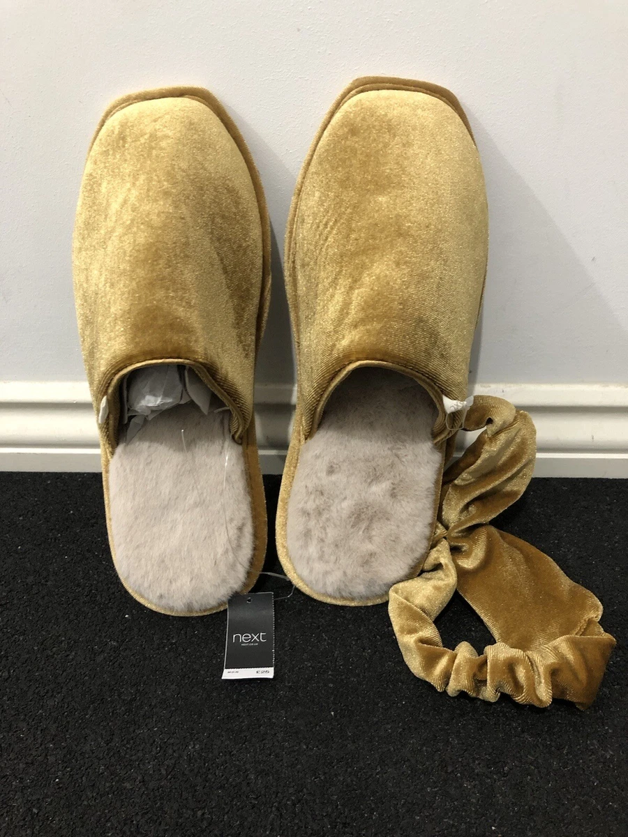Next gold hotsell slippers
