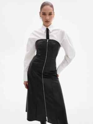 chinese dress ladies REEMA RUFFLE MIDI DRESS