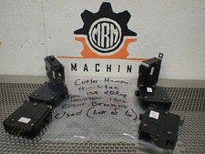 Cutler-Hammer Type BA 20Amp Quicklag Circuit Breakers 1 Pole 120/240V Lot of 6 