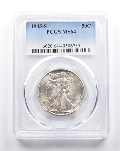 1945-S Walking Liberty Half Dollar MS64 PCGS *4981