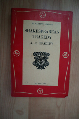 Shakespearean Tragedy von A.C. Bradley 1958 auf Englisch Taschenbuch Sehr Gut