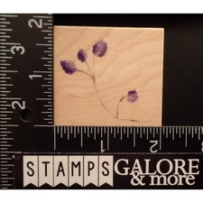 HERO ARTS RUBBER STAMPS E3651 POD BRANCH BOTANICAL GARDEN FLOWERS #2770