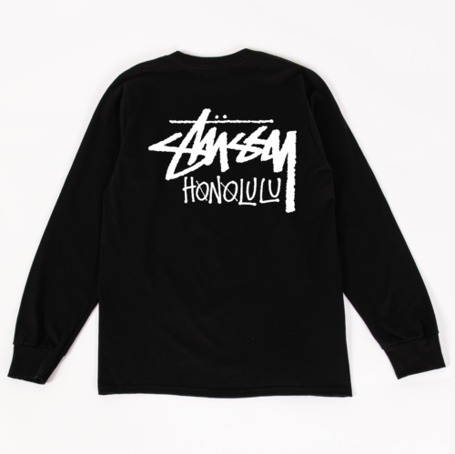 STUSSY ORIGINAL T-SHIRT HONOLULU LOGO LONG SLEEVE