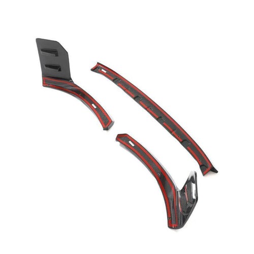 Adatto per BMW G87 M2 Coupè 2022-24 Spoiler labbro paraurti anteriore in vero carbonio divisori - Foto 6 di 7