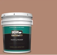 Behr Premium Plus 5 Gal. #S200-5 Minestrone Semi-Gloss Exterior Paint & Primer