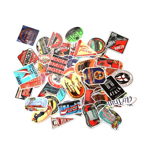 Vintage International Hotel Stickers Creative Graffiti Skateboard Decals - Picture 5 of 11
