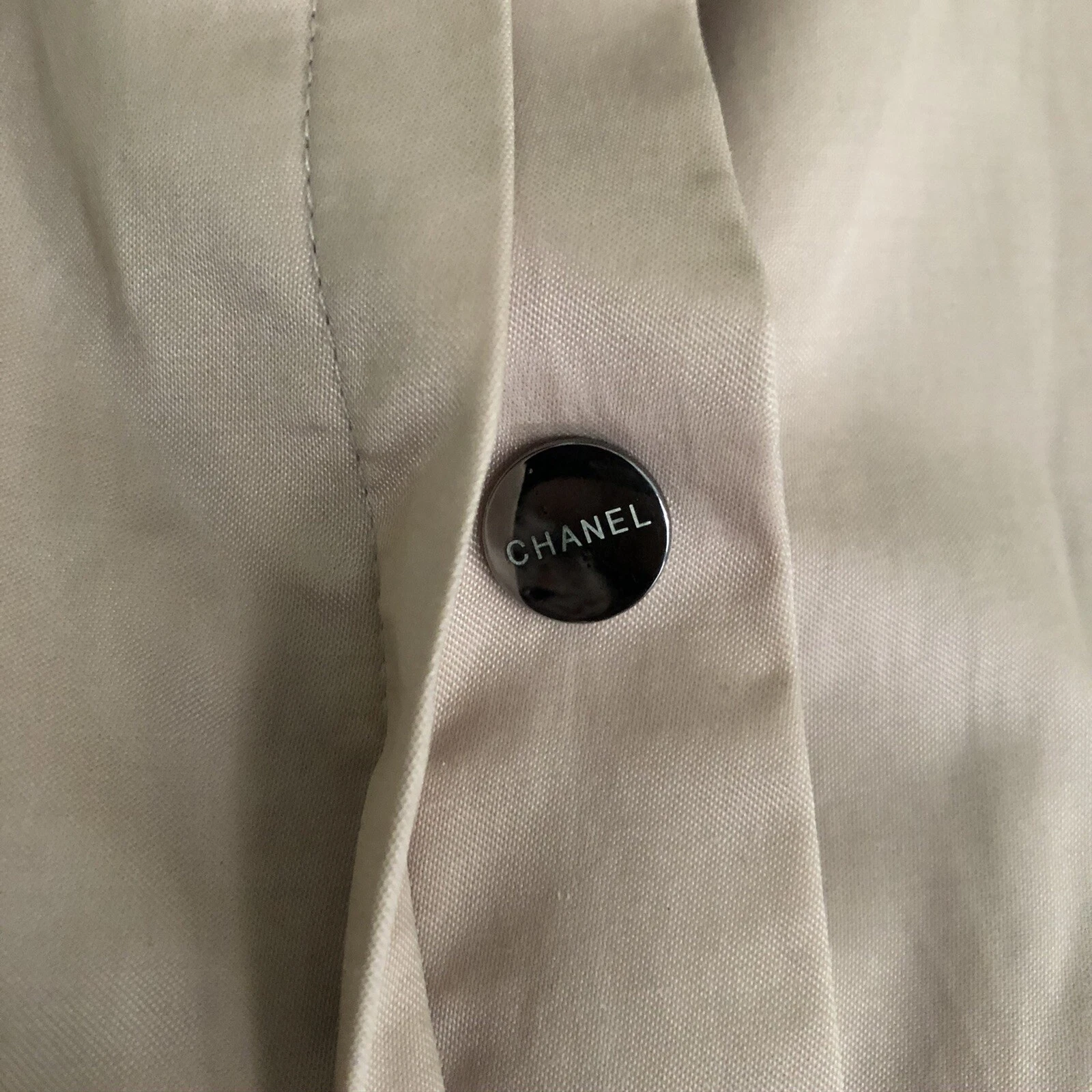 Giacca vintage CHANEL marrone minimalista preppy logo bottoni taglia small