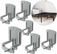 Mattress Anti-Slip Gaskets, Set of 6, Silver, Prevents Sliding for Restful... 