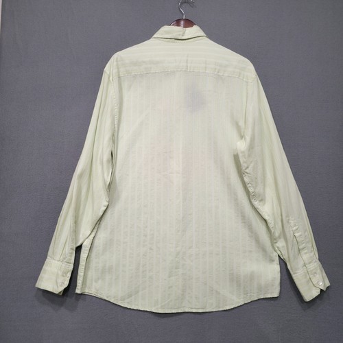 Claiborne Men's Green Striped Long Sleeve Button Up Shirt Size Large NWT - Picture 6 of 8