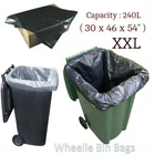 Heavy Duty Wheelie Bin Bags Liners Refuse Sacks UK Made Strong Large Clear Black