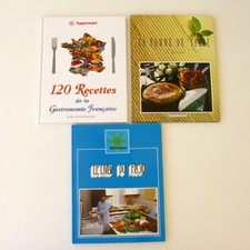 Lot 3 Livres TUPPERWARE La Pomme de Terre  120 Recettes de la gastronomie froid