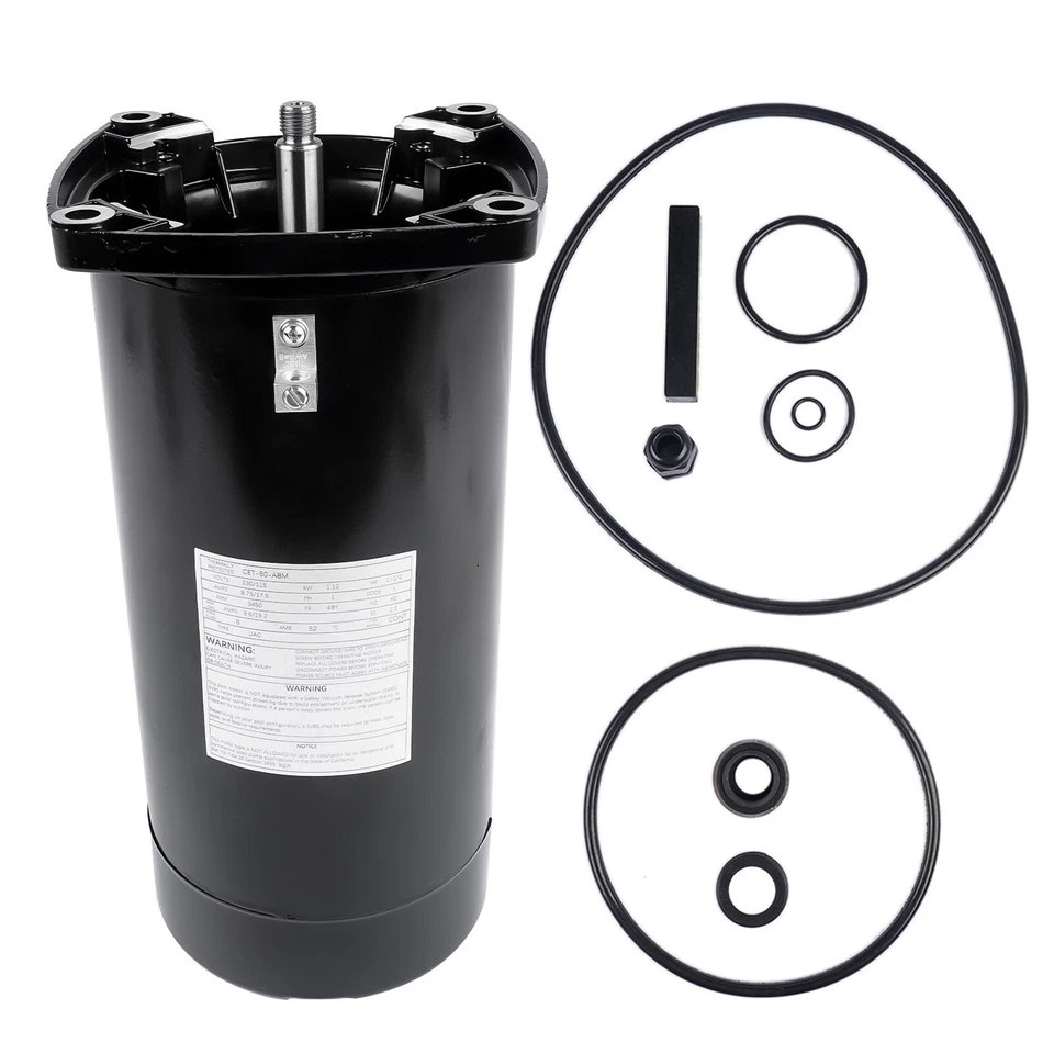 Swimming Pool Motor USQ1152 Square Flange 1.5 HP Brand New Single Speed - Image 2 of 4