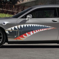 Fighter Jet Army Military Shark Vinyl Sticker Decal Vehicle Graphic Truck Car