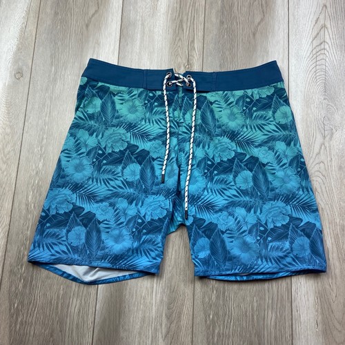 Reef Swim Trunks Mens Medium Blue 