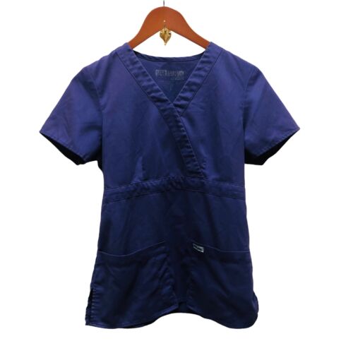 Grey's Anatomy Signature Scrub Top - Purple Two Pocket Small T12 - Picture 1 of 7