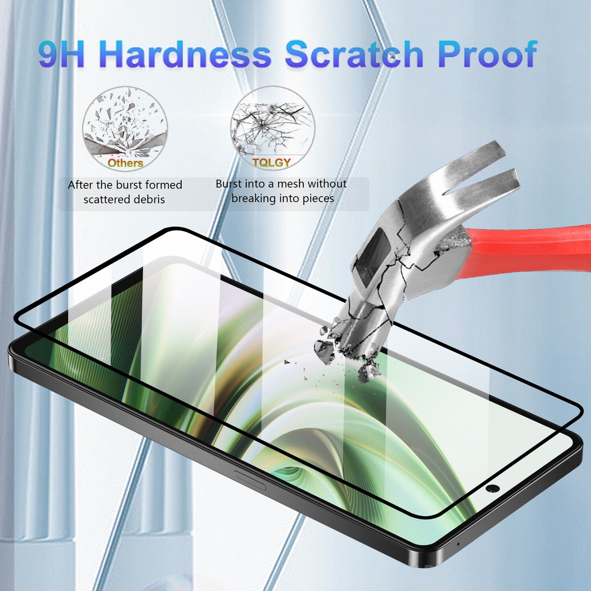 LK Screen Protector Compatible With Oneplus 8T, Pack Of 3, HD Clear Tempered Glass Screen Protector, Scratches, Bubble-Free