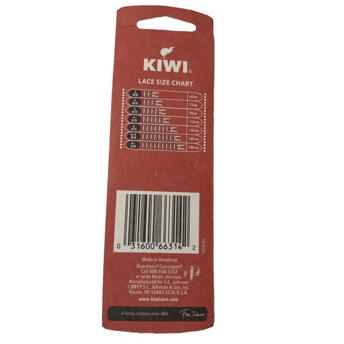 Zapatos de vestir KIWI cordones encerados redondos negros 27 pulgadas - 2 pares por paquete / nuevos - Imagen 4 de 5