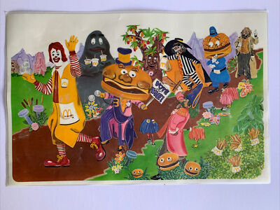 Vintage from the 70's McDonald's Characters Plastic Coated
