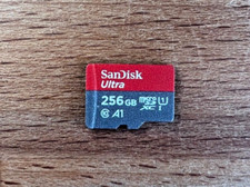 Sandisk Micro SD Card Ultra Memory 256GB Tested Fully Working, New Open Box