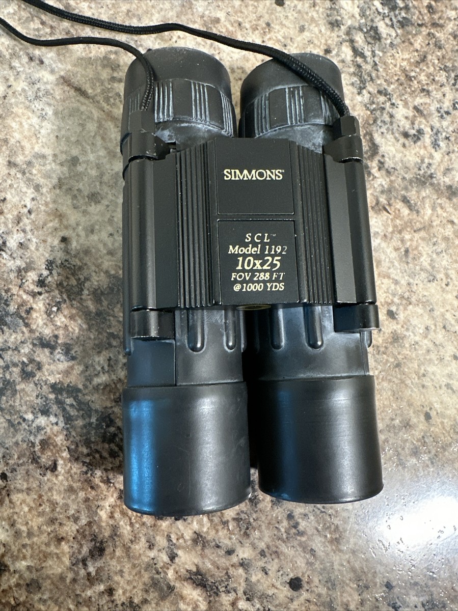 Simmons 10 x 25 Binoculars Model 1192 Field 288 ft At 1000 yds