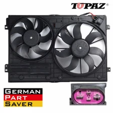 Radiator Cooling Fan Assembly For VW Golf Jetta CC Eos Passat Tiguan 1K0121205AJ