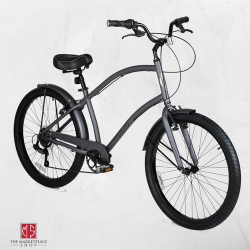 Da Uomo Cruiser Bici 26 POLLICI BICICLETTA leggero telaio in alluminio  Shimano 7 velocità | eBay