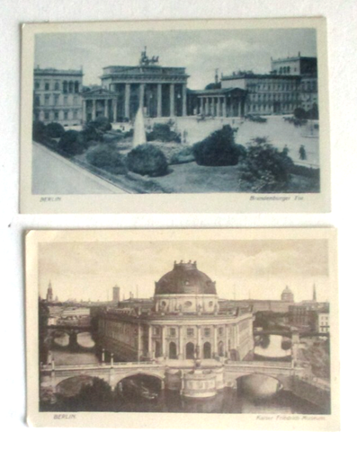 2 alte 1910er Jahre Prelinen Postkarten Berlin