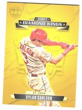 2021 Panini Diamond Kings Dylan Carlson #DDK-SC Debut Diamond Kings RC