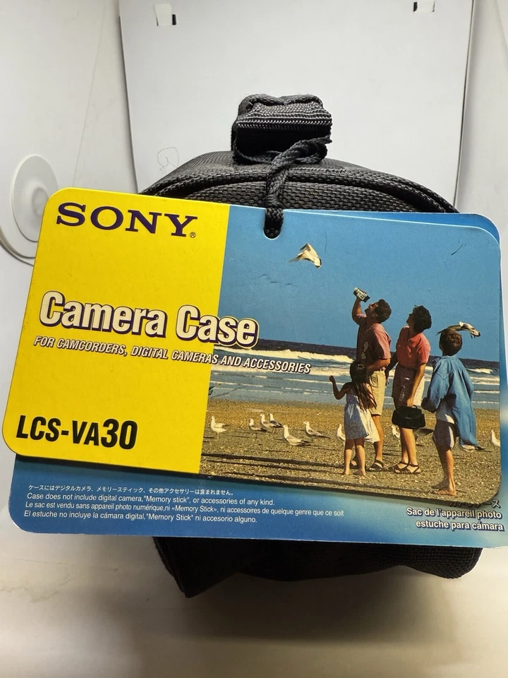 Sony Handycam LCS-VA30 Soft Camera Case For Camcorders Black NEW With Tags READ! - Image 4 of 4