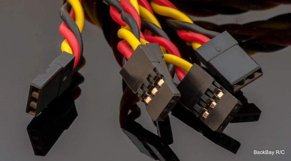 (5) JR / Hitec Servo Extension Leads with 45CM Heavy Duty Twisted 20awg Wire - Image 2 of 4