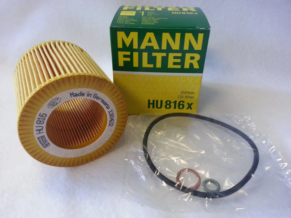 6x- for BMW E60 E71 E82 E83 E89 E90 E92 3, 5, 6, 7, X Series Oil Filters HU816X  - Image 3 of 3