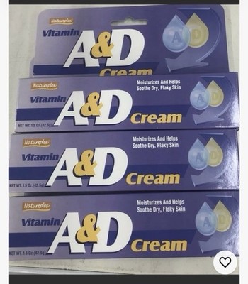 3 Pack! Vitamin A&D Cream, Ointment for Diaper Rash and Skin Irritations Exp: 28