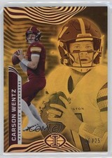 2022 Panini Illusions Trophy Collection Gold 16/25 Carson Wentz #98 4f5