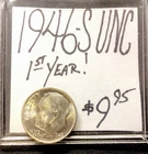 1946 S Roosevelt Silver Dime UNC! 1st Year! ENN Coins