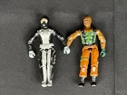 Vintage GI Torpedo 1983 & Roadblock 1984 3.75" Action Figures V1 Hasbro ARAH