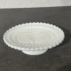 Vintage Avon Milk Glass Owl Face Pedestal Soap Dish