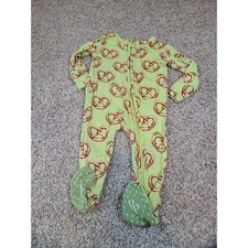 Posh Peanut Pretzel Bamboo Zipper Sleeper Romper 6-9m