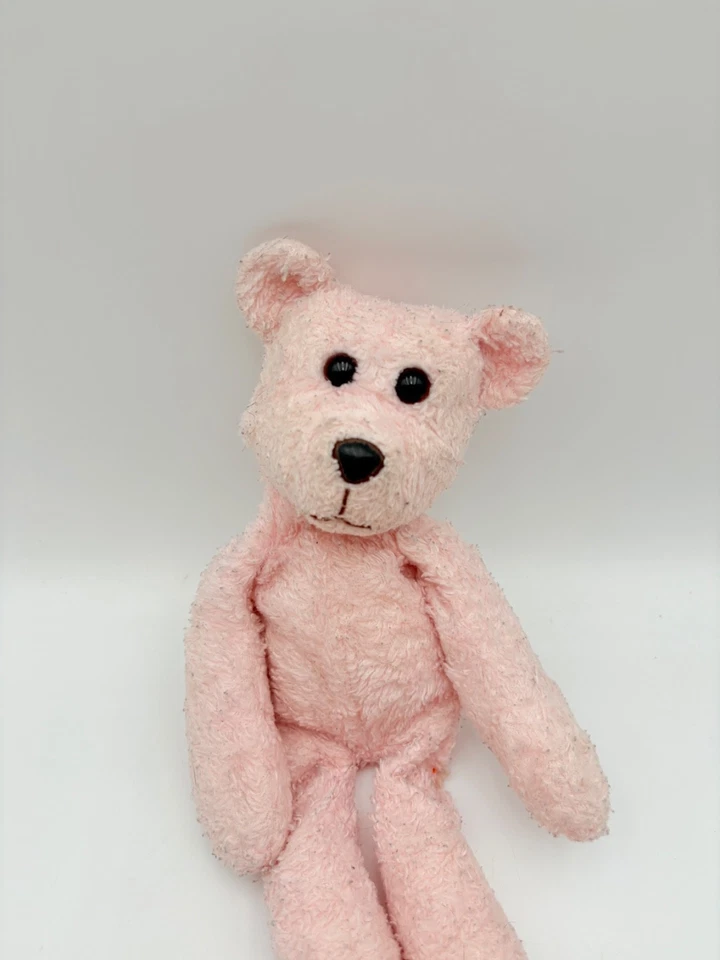 Commonwealth Pink Bear Plush Doll Long Legs Arms Floppy Hug a Plush Lovey 1999 - Image 2 of 4