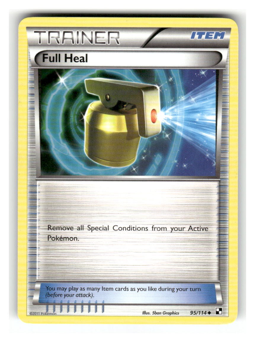 Full Heal 95/114 Uncommon Black & White Pokemon Lightly Played