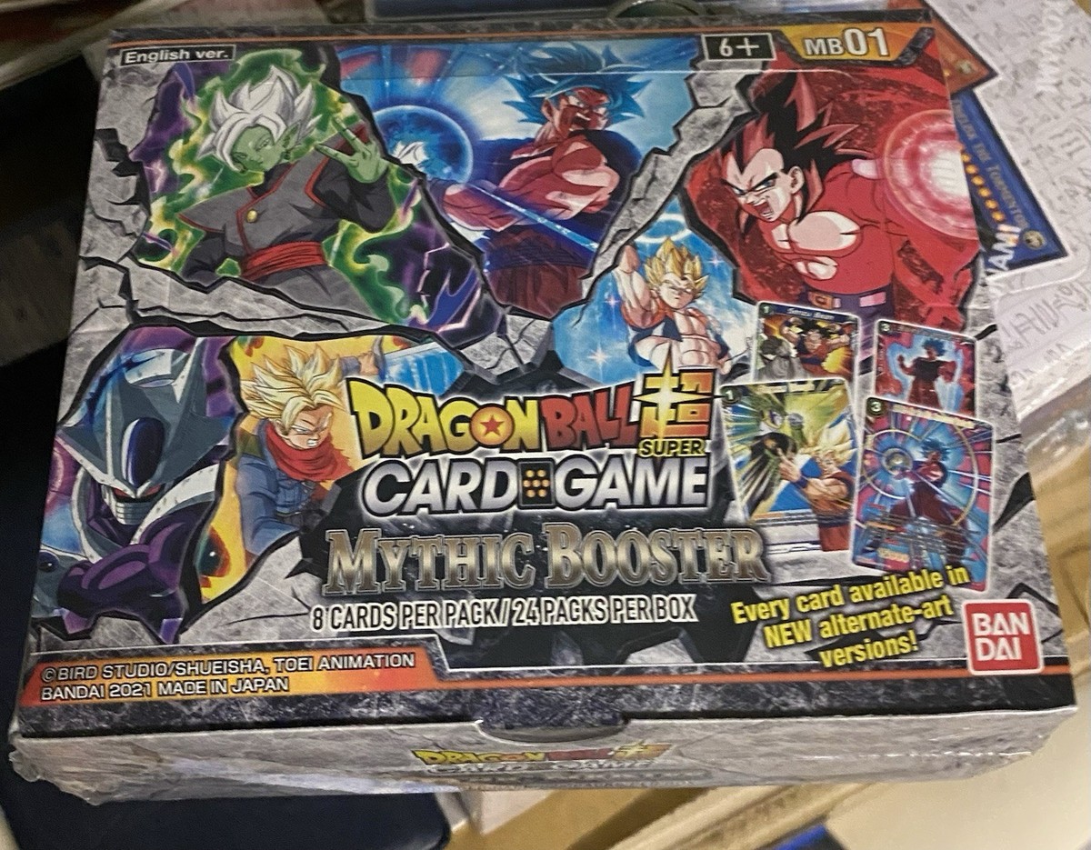 mythic booster box dbs Dragon Ball Super Mythic Booster Box main image 0