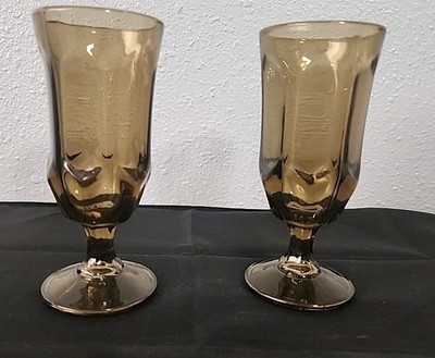Set Of 2 D2z1 Duz Crystal  Water Goblets