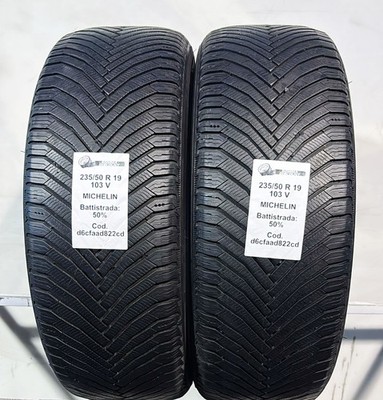 GEBRAUCHTE REIFEN STÜCK 2 MICHELIN ALPIN 7 235/50 R19 103V INVERNALI