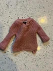 Vintage 1965 Barbie VACATION TIME Pink SWEATER #1623 Top Shirt *As Is TLC