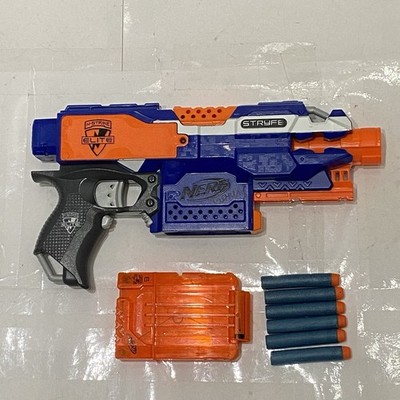 Nerf N-Strike Elite Stryfe Blue With 6 Round Magazine And Nerf Darts