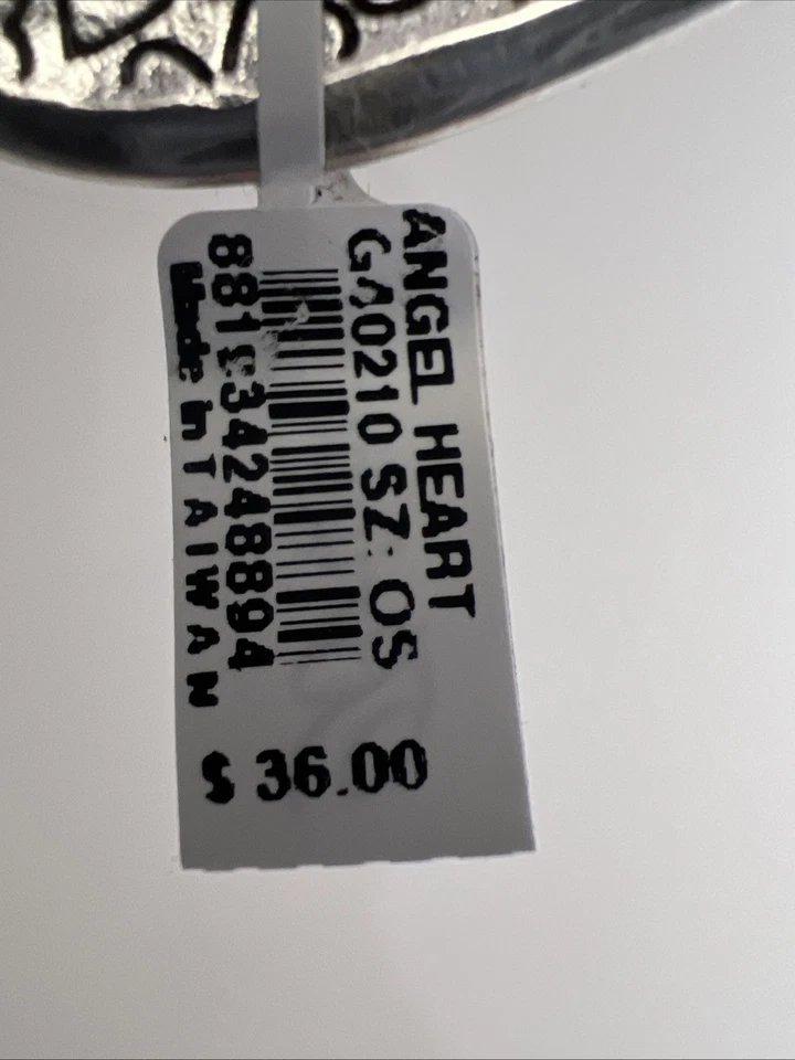 CUBIERTA CORAZÓN ÁNGEL enchapada en plata Brighton SOLO para luz nocturna retirada nueva con etiqueta Foto 3 de 4