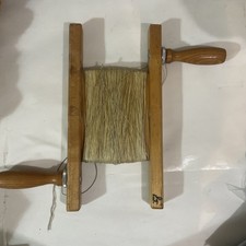 Vintage WINDBREAKER Wooden Kite Reel Spool with String In Good Used Condition