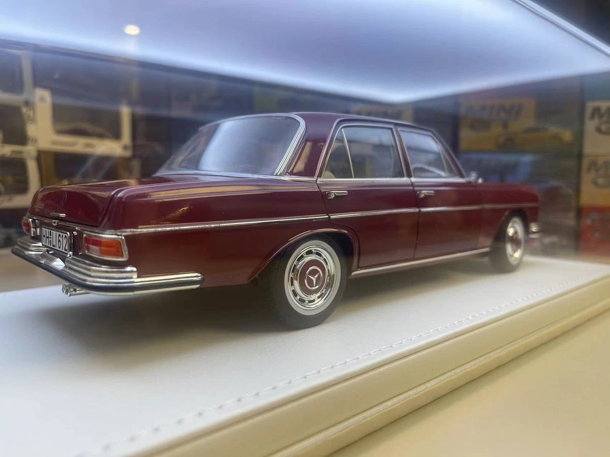 Norev 1/18 Mercedes Benz 280SE Red Alloy Antique Car Model