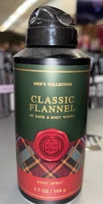 Classic Flannel Bath and Body Works 3.7 oz Men’s Cologne BODY Spray Discontinued