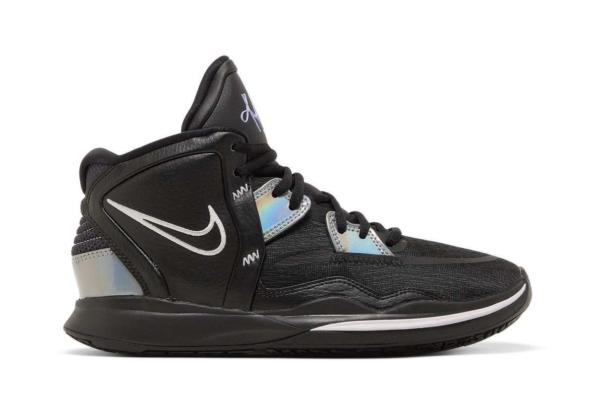 Size 7 (GS) - Nike Kyrie Infinity Mid Black Metallic Silver